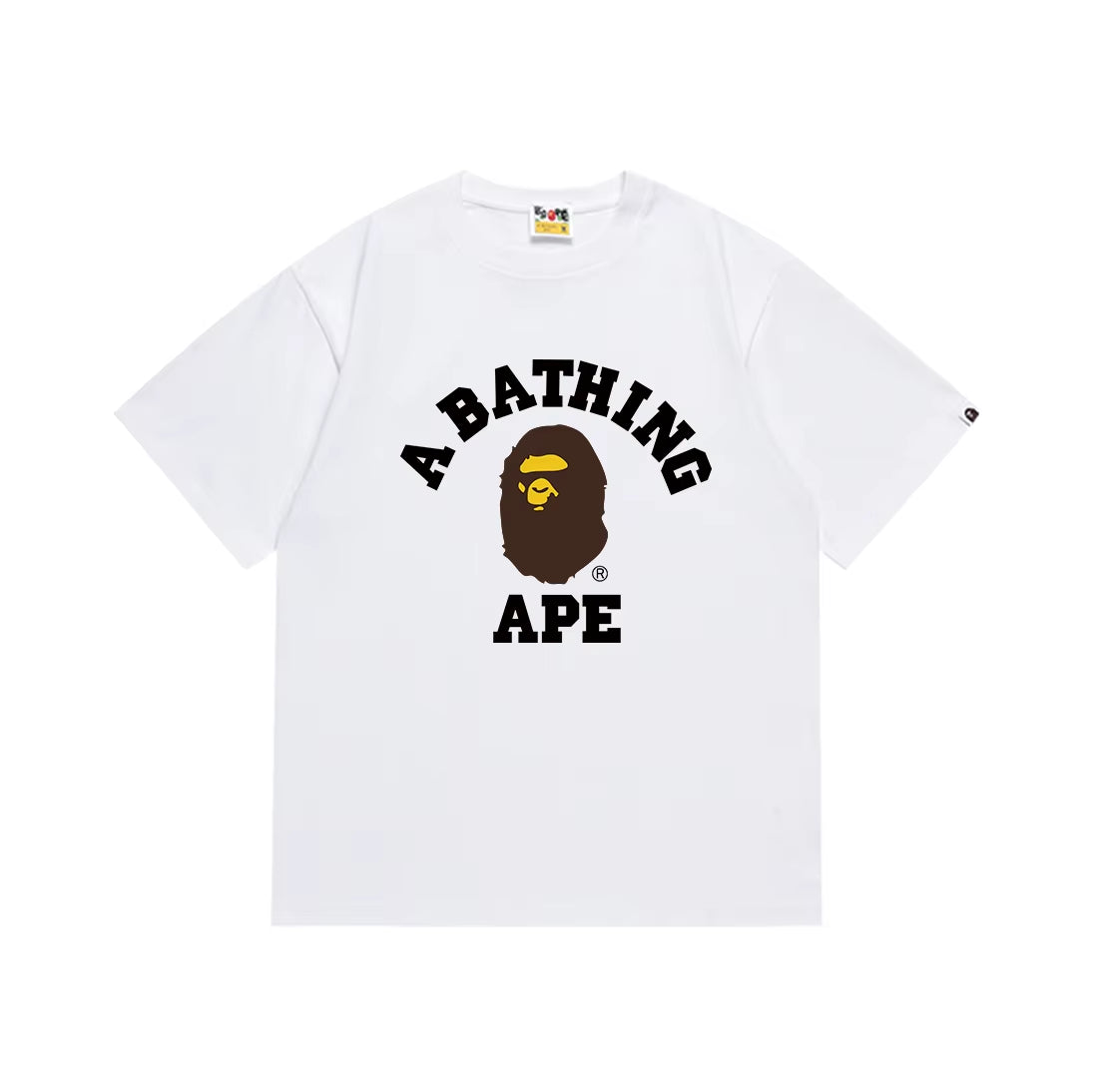 2026 High Version BAPE Ape T-Shirt – Made from premium 100% cotton for superior comfort, breathability, and durability. Features the iconic Ape graphic with high-quality heat-transfer printing that delivers vibrant colors and long-lasting wear. Designed with a trendy regular fit, making it perfect for streetwear, casual outfits, and everyday fashion.